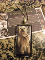 Glass Tile Photo Necklace