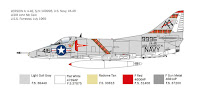 Italeri 1/48 A-4 E/F/G Skyhawk (2826) Colour Guide & Paint Conversion Chart