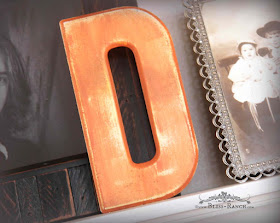 Marquee Letters Painted Orange, Bliss-Ranch.com