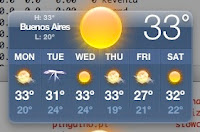 The Weather Widget temperature