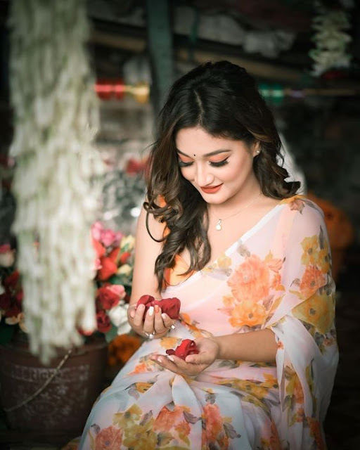 শাড়ি মেয়েদের পিক তোলার স্টাইল