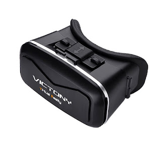 3D VR headset,Magnet control button 3D VR virtual reality Glasses Movie Game For IOS, Android ,Microsoft& PC phones Series within 4.5-6.0inches(VN-LB)