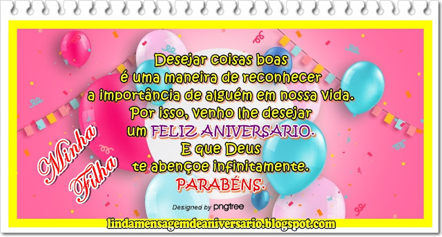 Blog lindamensagemdeaniversario.blogspot.com mensagem de aniversario filha