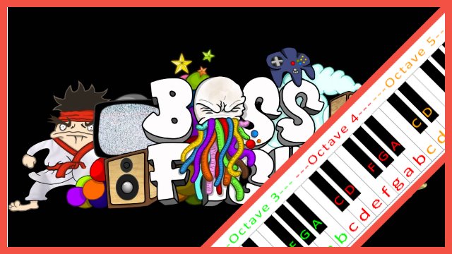 Milky Ways by Bossfight Piano / Keyboard Easy Letter Notes for Beginners