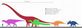 Belli dinozorların boyut karşılaştırması