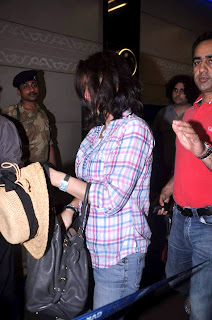 Actress Preity Zinta spotted at the airport