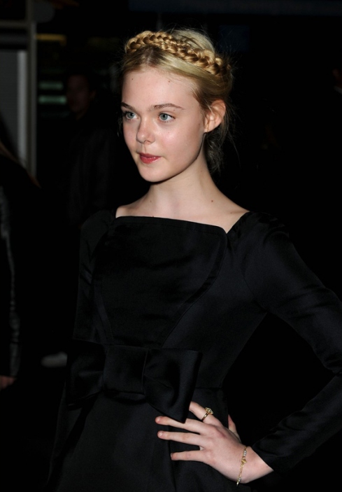 elle fanning in couture at age 12