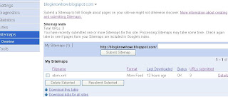 Google Webmaster Tools Sitemaps