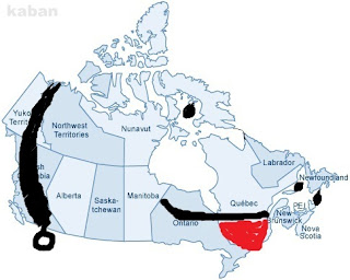 Funny map of Canada