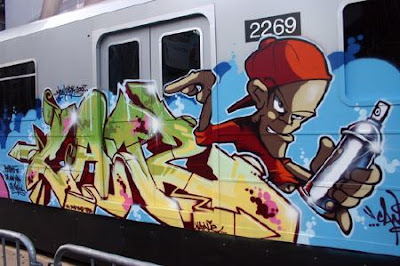 graffiti trains, graffiti alphabet