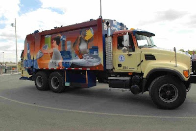 City of Metal Garbage Art Truck