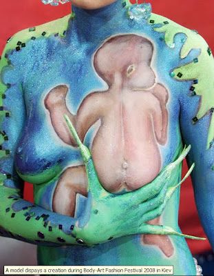 Baby Theme Of Body Painting