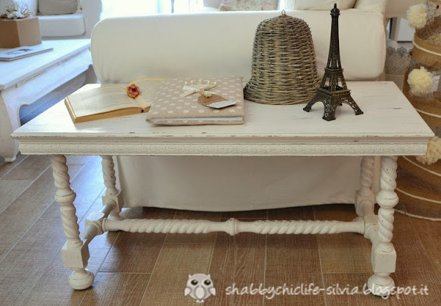 tavolino shabby chic