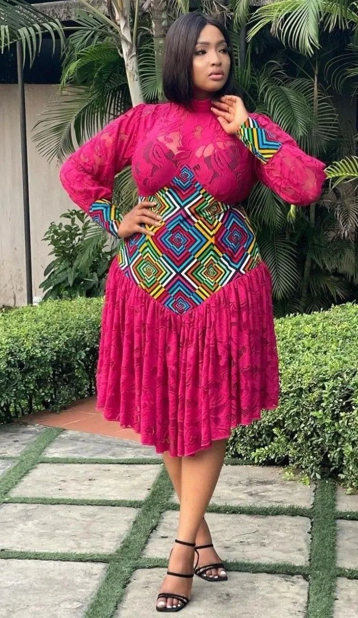 Plus size outfit for women owambe and aso ebi