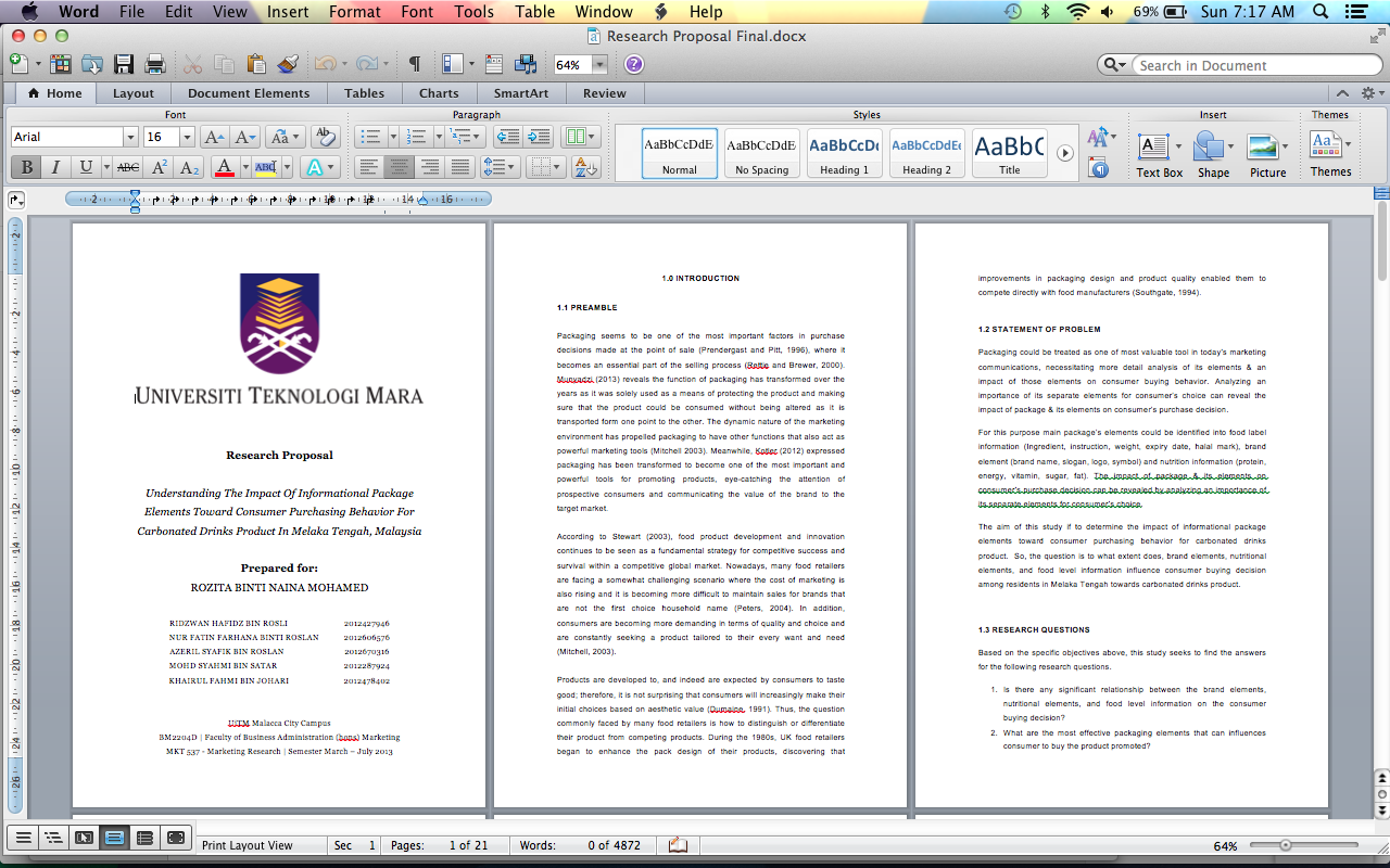 Contoh Muka Depan Assignment Uitm - Contoh 0208