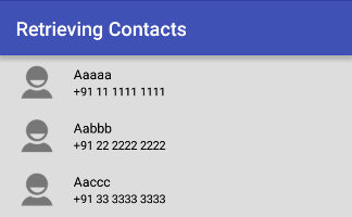 Accessing a List of Contacts in Android