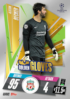 Topps Match Attax 2020-2021 Golden Gloves Set