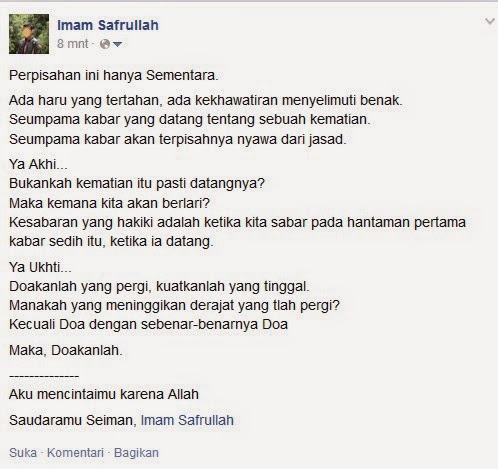 Perpisahan ini hanya Sementara