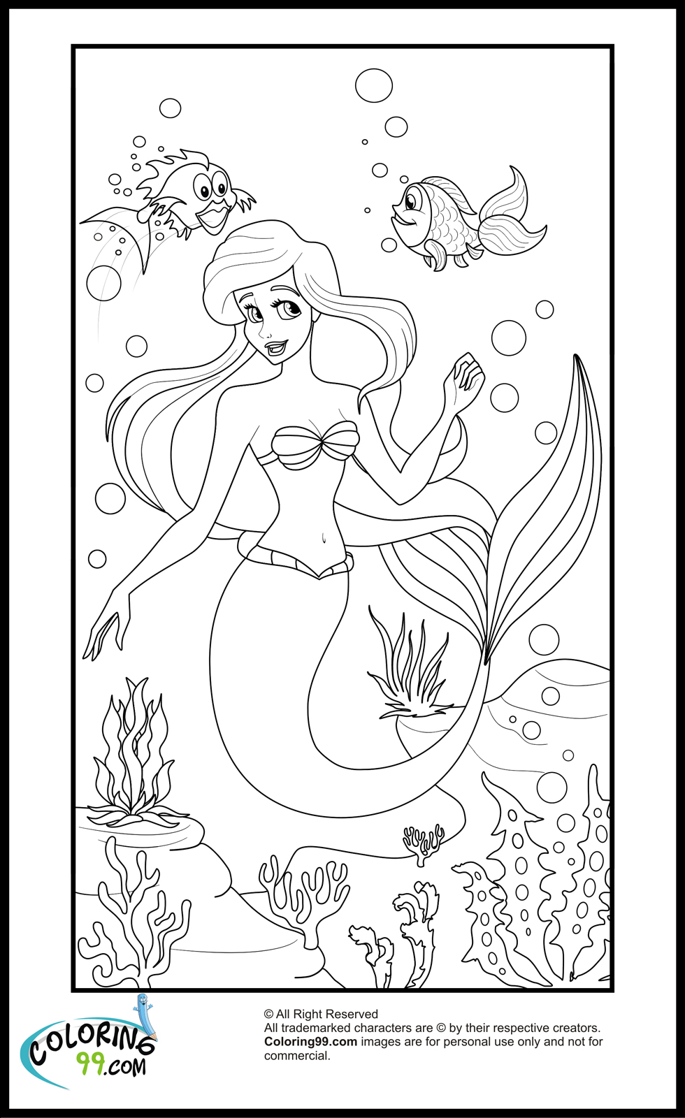 Download Disney Princess Ariel Coloring Pages | Team colors