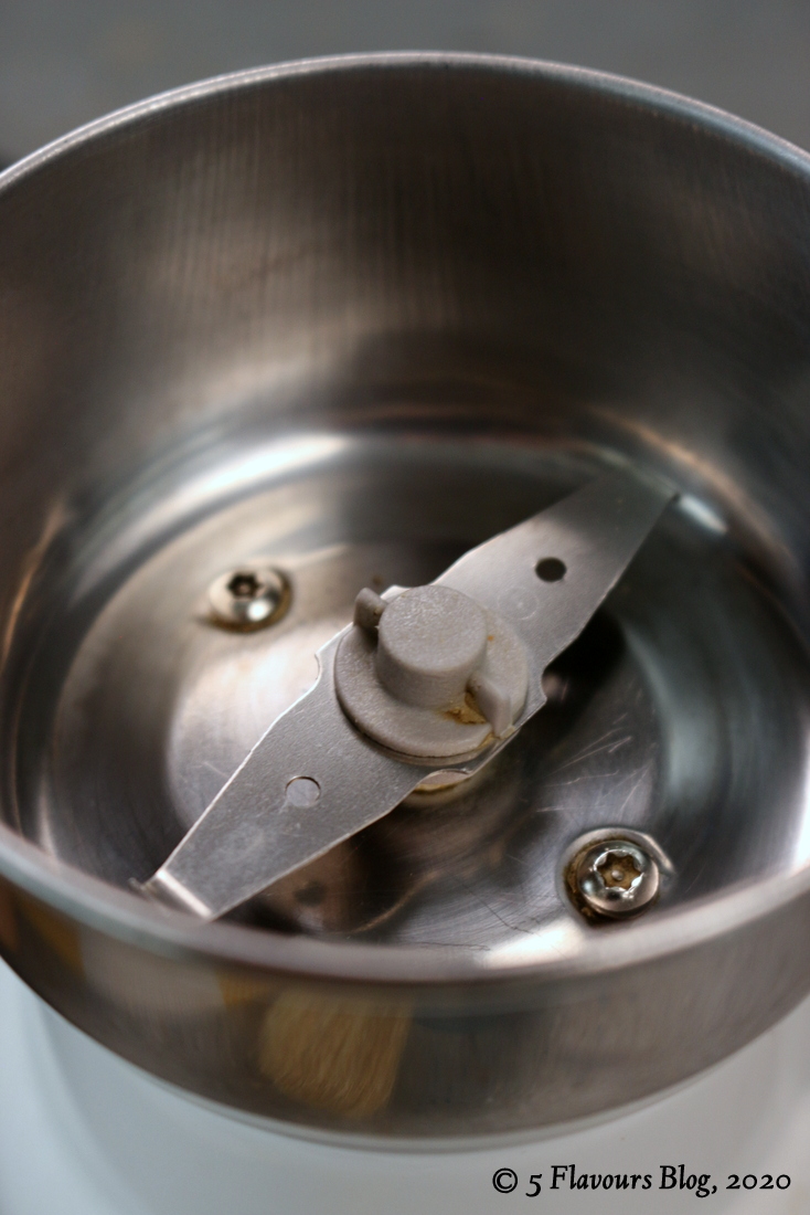 Coffee Grinder Bowl, Overhead View