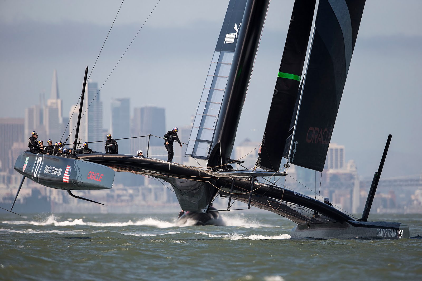 Oracle Team USA 17 is back on the water. San Francisco, 17 September 