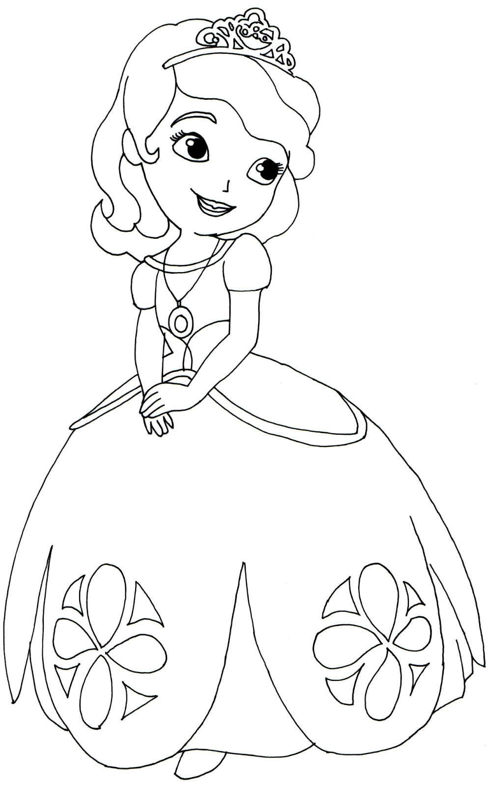 Sofia The First Coloring Pages: Sofia the First Coloring Page