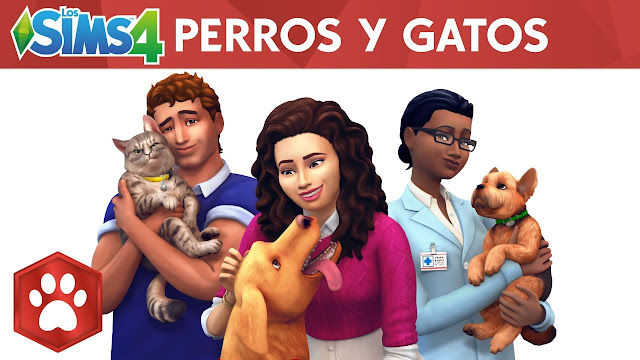 Portada del juego Los Sims 4 "Perros y Gatos"