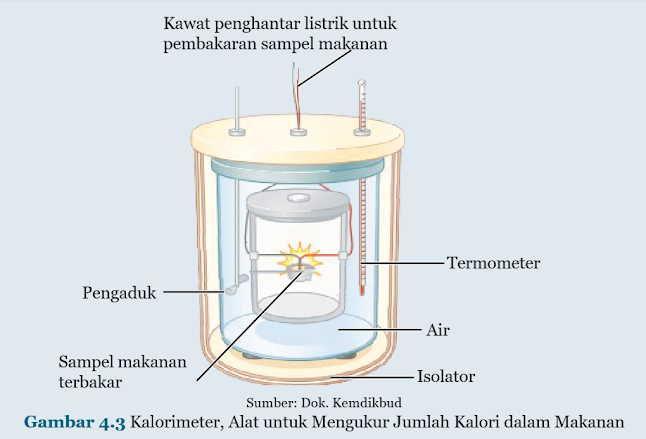 Gambar Kalorimeter, Alat untuk Mengukur Jumlah Kalori dalam Makanan