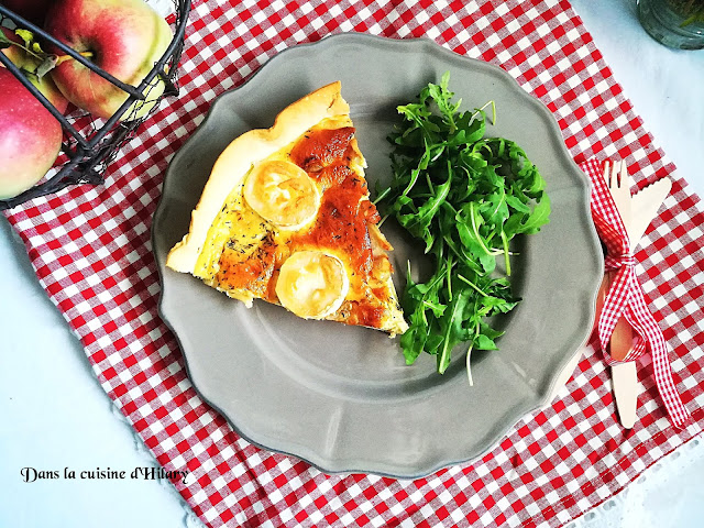 Quiche au chèvre, pommes et miel  - Dans la cuisine d'Hilary