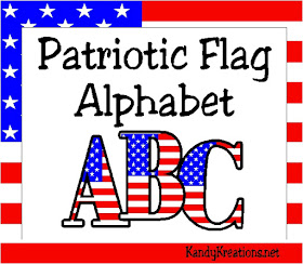 Make your 4th of July invitations or scrap book memories extra fun with this Patriotic Flag Alphabet