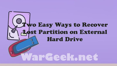 Two Easy Ways to Recover Lost Partition on External Hard Drive