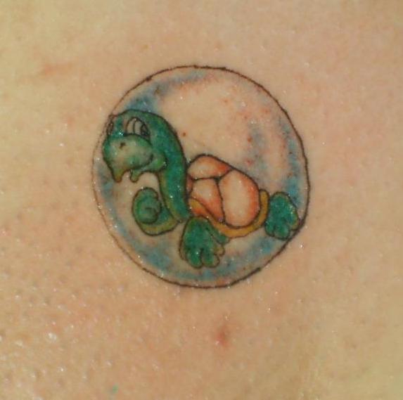 many more tattoo designs gallery: Cartoon Turtle Tattoos