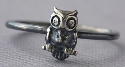 Sterling Silver Owl Ring