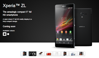 Xperia ZL Coming Soon in India