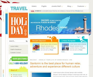 holiday template joomla