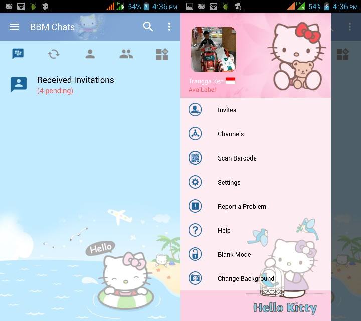 BBM MOD Hello Kitty v3.2.5.12 APK