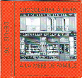 French chocolate bar label from Paris