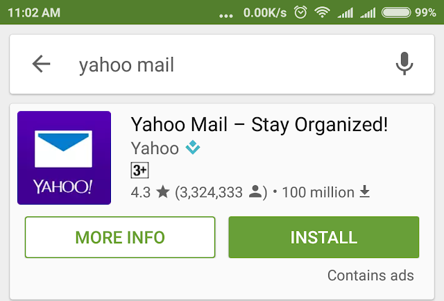 Yahoo Mail Daftar Baru Lewat HP