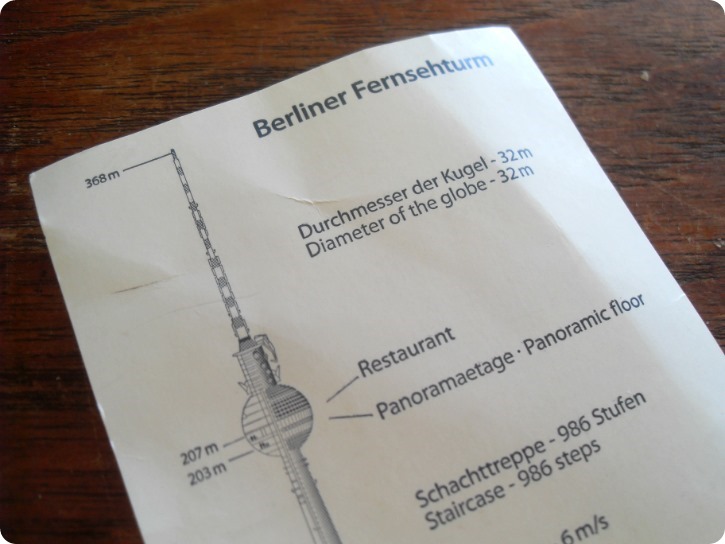 Billet fjernsynstårnet Berlin