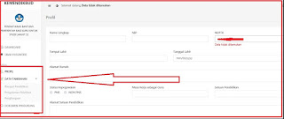 Isian Kelengkapan Profil dan Berkas Pengajuan Bantuan Guru Lanjut S1