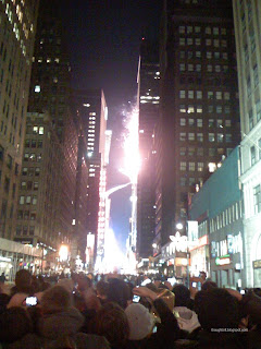 Times Square ball drop New Year 2008