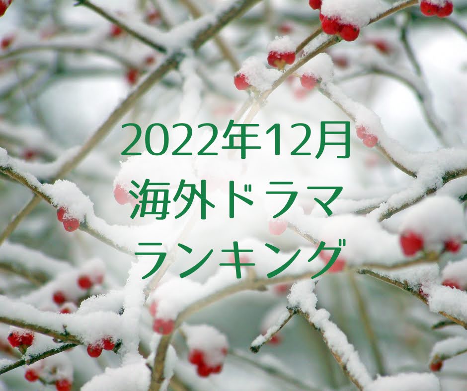 海外ドラマ12月人気ランキング