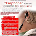BETUL BAH  EARPHONE MERBAHAYA?