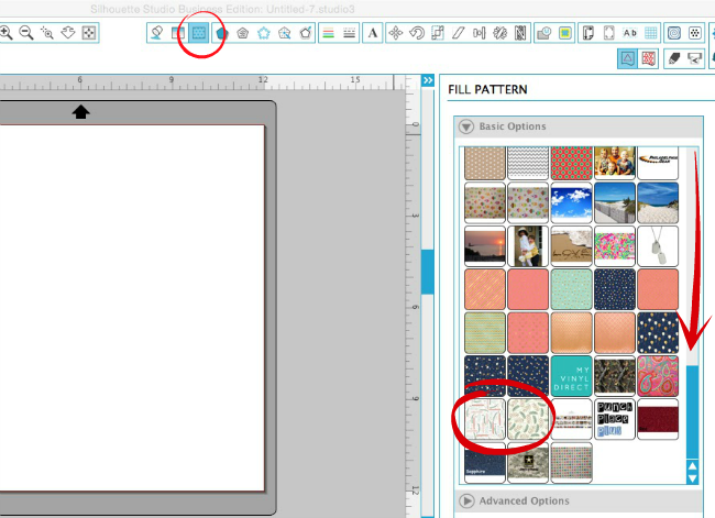 Silhouette Studio, Silhouette tutorial, Silhouette Cameo, custom papers, fill patterns tool