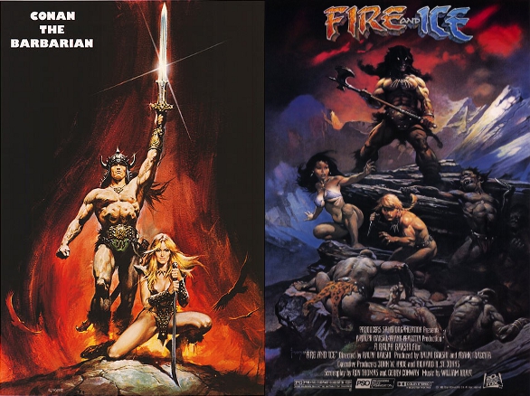 with reviews of 1982's Conan the Barbarian and 1983's Fire and Ice