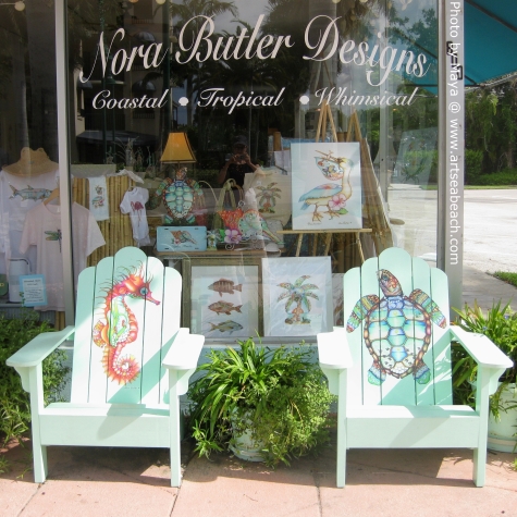 Painted Beach Art Chairs