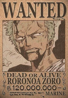 bounty roronoa zoro one piece