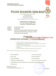 Felda Bulker Kerja Kosong