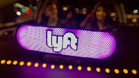 Lyft logo (Credit: Josh Edelson/AP Images) Click to Enlarge.