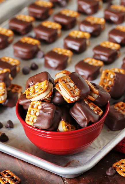 Bowl of Cookie Dough Pretzel Bites Image